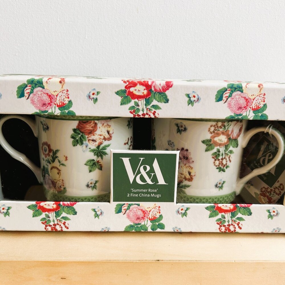 Victoria & Albert Summer Rose Mug Set